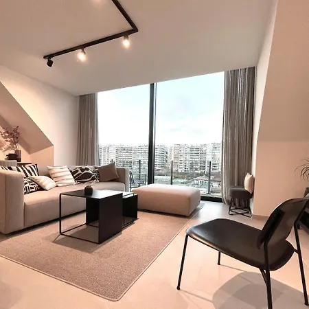 דירה Molo Roof - Stylish Penthouse With Marina View Within Walking Distance From The Sea - 15 Km From Bruges בלנקנברג